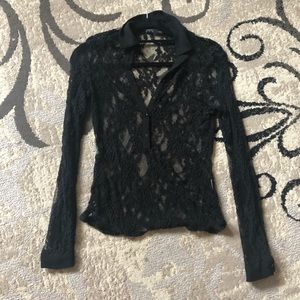 🖤 Zara lace shirt!